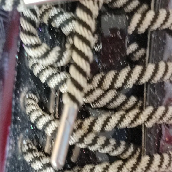 Betsey Johnson GROOVE BLACK Glitter Star Flatform Sneakers - Picture 12 of 16